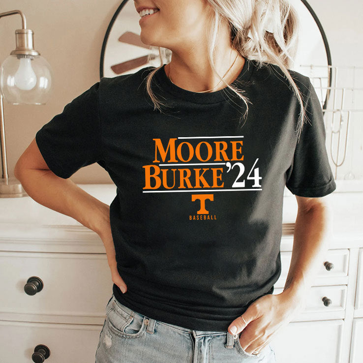 Tennessee Volunteers Moore Burke 2024 For President Shirt