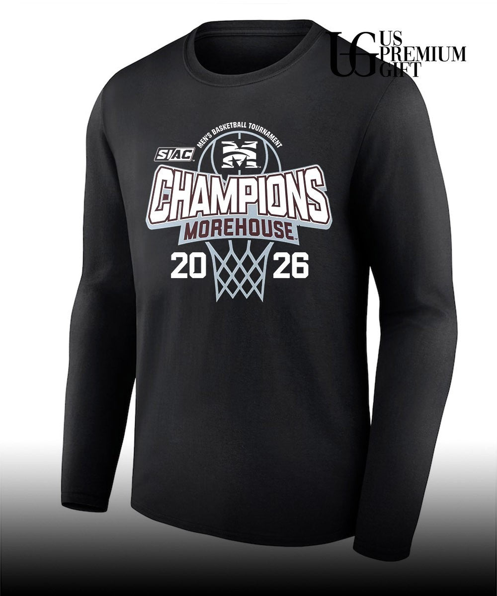 Morehouse College Men’s Basketball 2026 SIAC Tournament Champions shirt