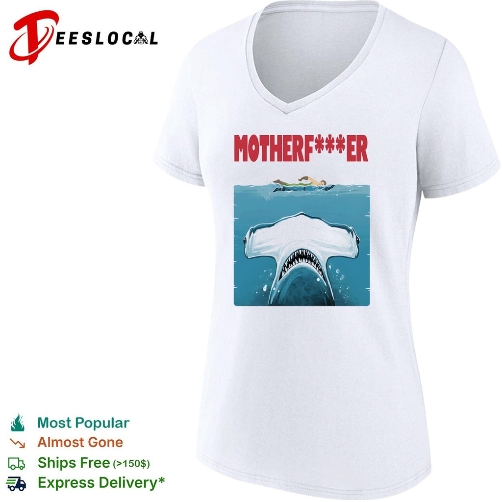Motherfer we know it was you style Jaws shirt