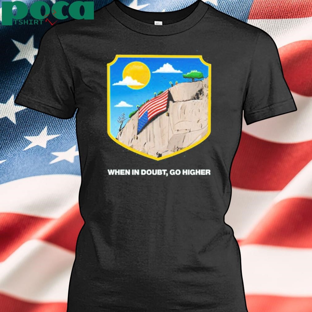 Mountain Gazette When In Doubt Park, Go Higher New Crewneck & T-Shirt
