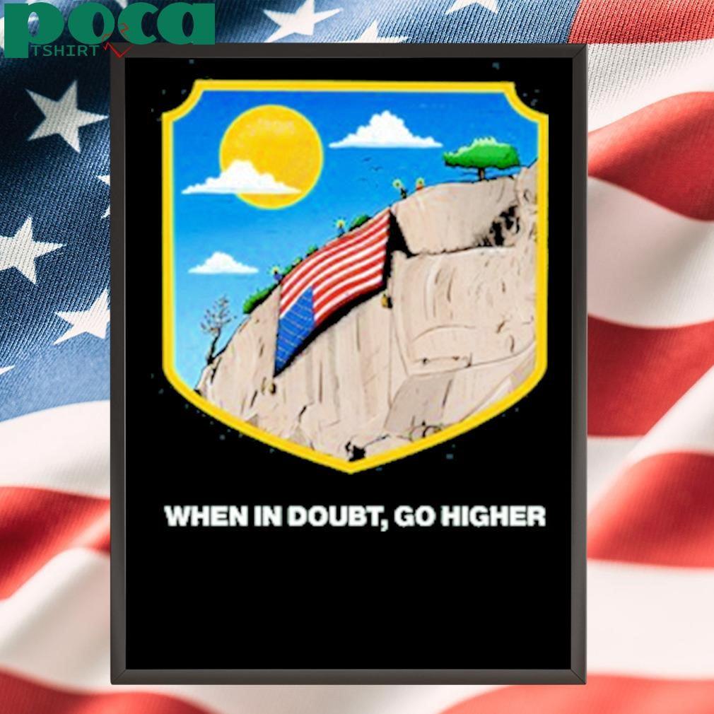 Mountain Gazette When In Doubt Park, Go Higher New Crewneck & T-Shirt