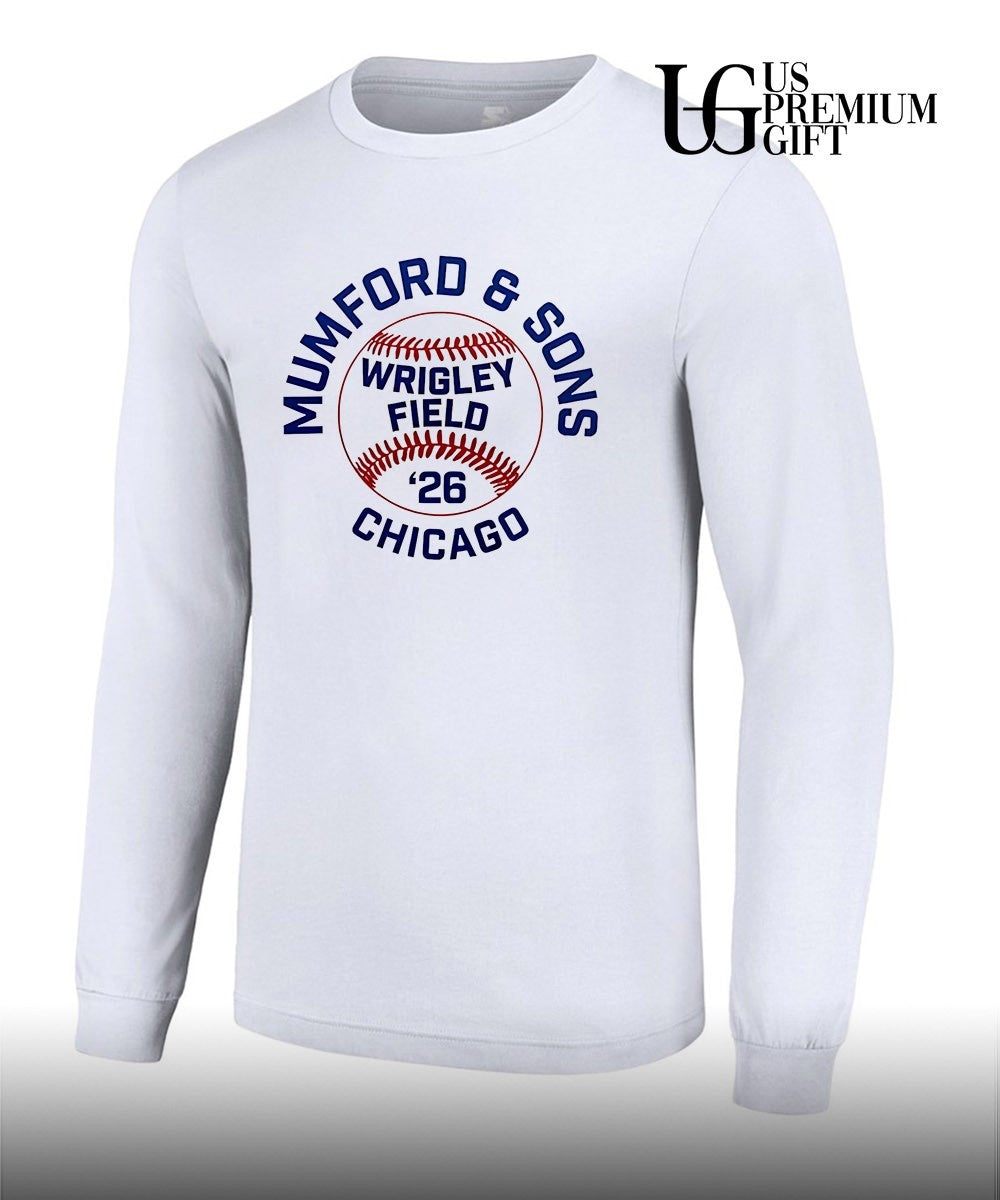 Mumford and Sons MLB Chicago Cubs Wrigley Field 2026 Baseball Concert Tour shirt