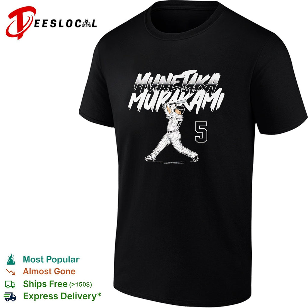 Munetaka Murakami number 5 Chicago White Sox Slugger Swing Number shirt
