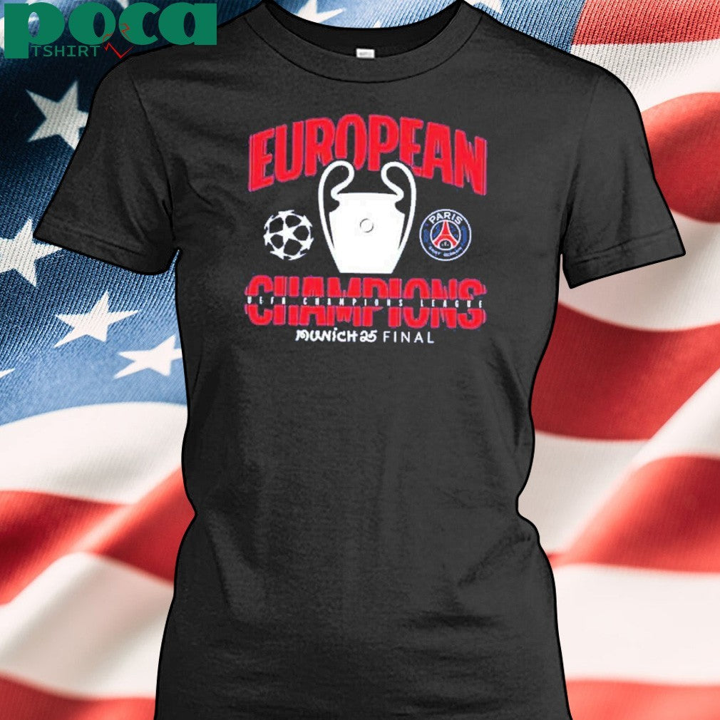 Munich 25 Final PSG UCL Champions 2025 European Champions Graphic T-Shirt