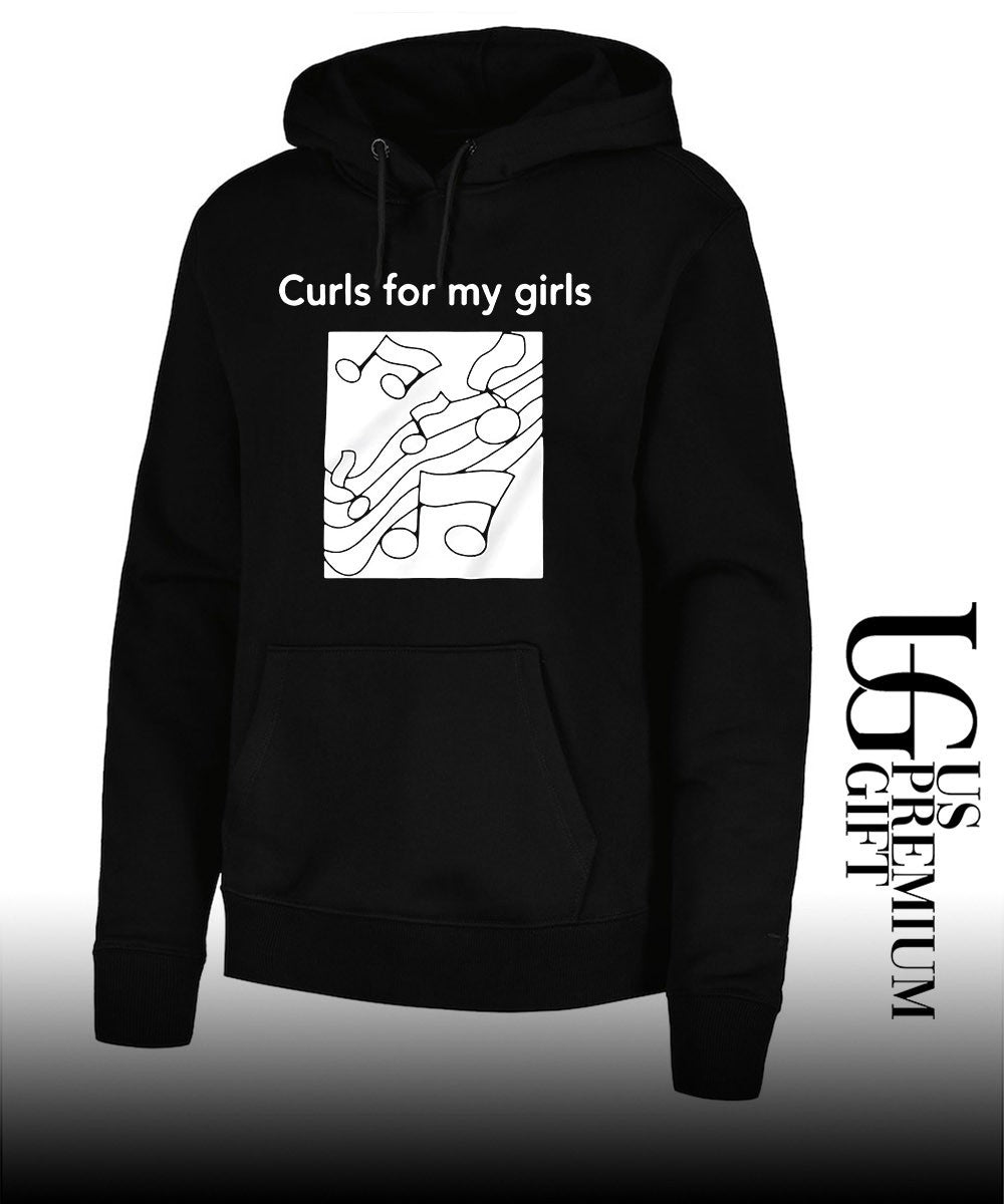 Musical Notes Curls for my girls shirt
