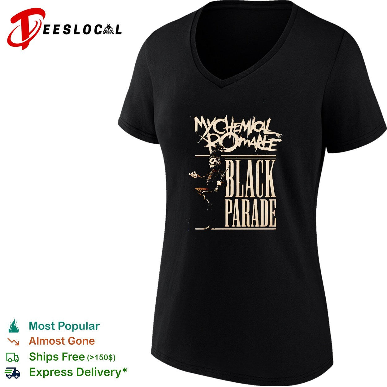 My Chemical Romance The Black Parade 2026 Tour EU and UK vintage shirt