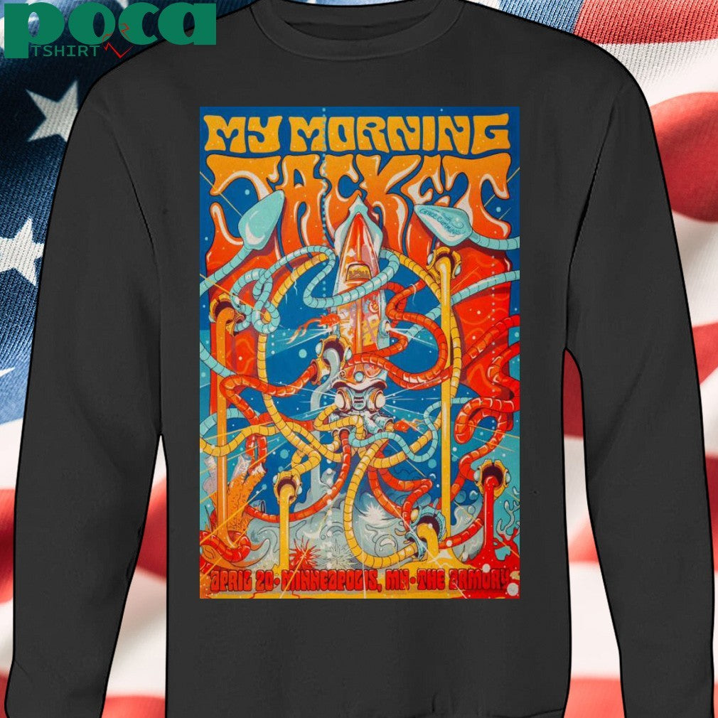 My Morning Jacket The Armory Apr 20 2025 Minneapolis, MN Show Poster shirt