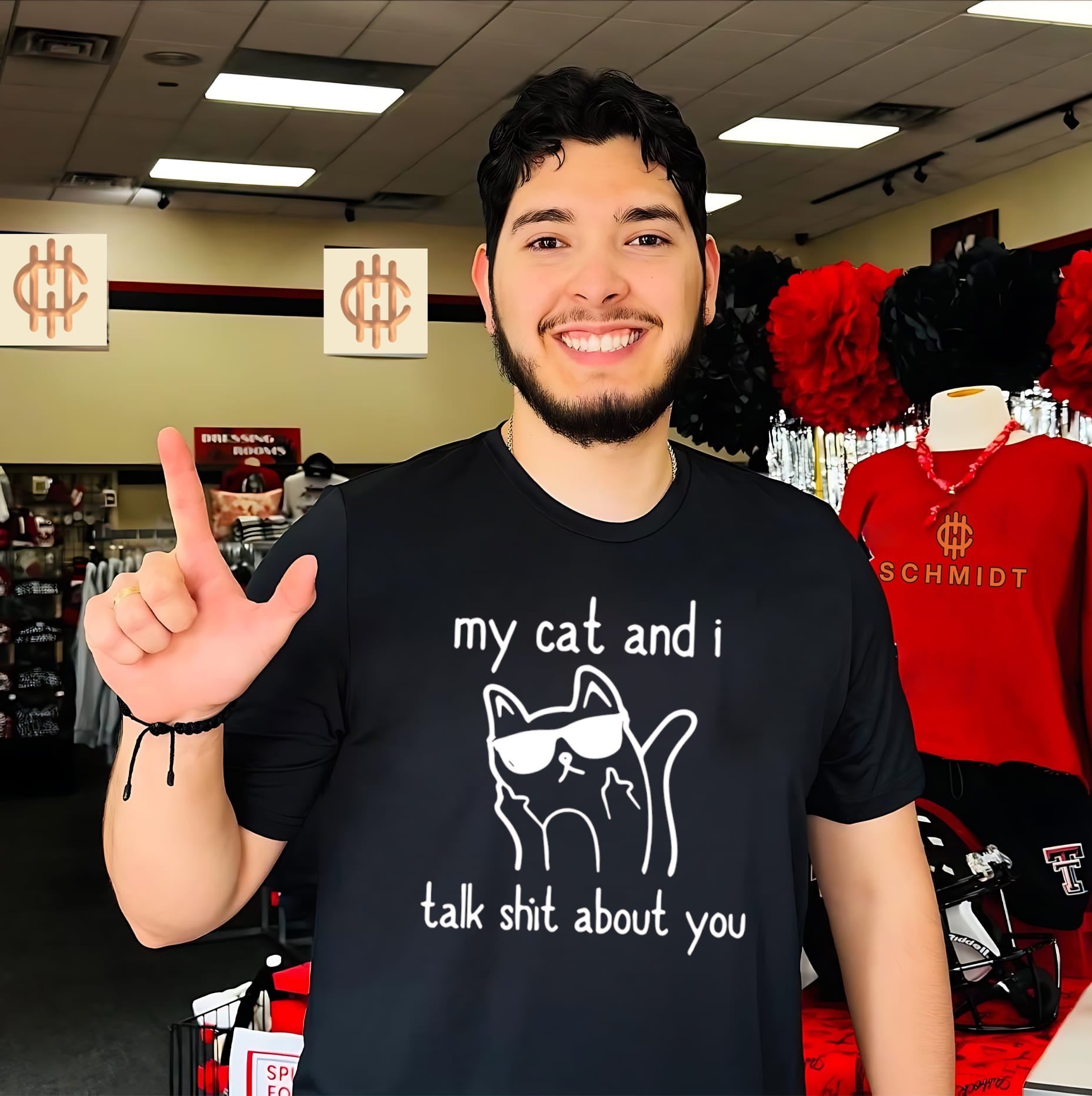 My cat and I talk shit about you shirt