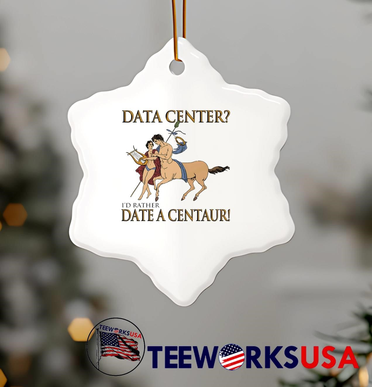 Mythological Romance Apparel, Date a Centaur Data Center shirt