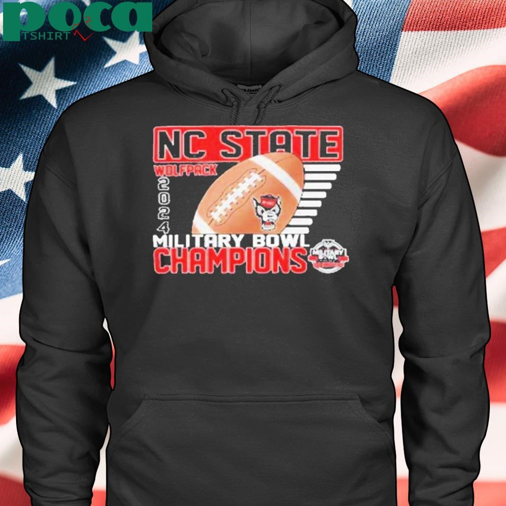NC State Wolfpack 2024 Military Bowl Champions Bound Logo Shirt