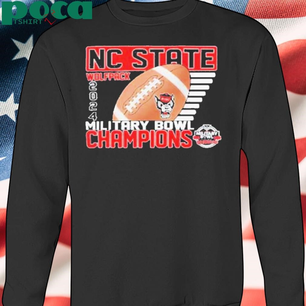 NC State Wolfpack 2024 Military Bowl Champions Bound Logo Shirt