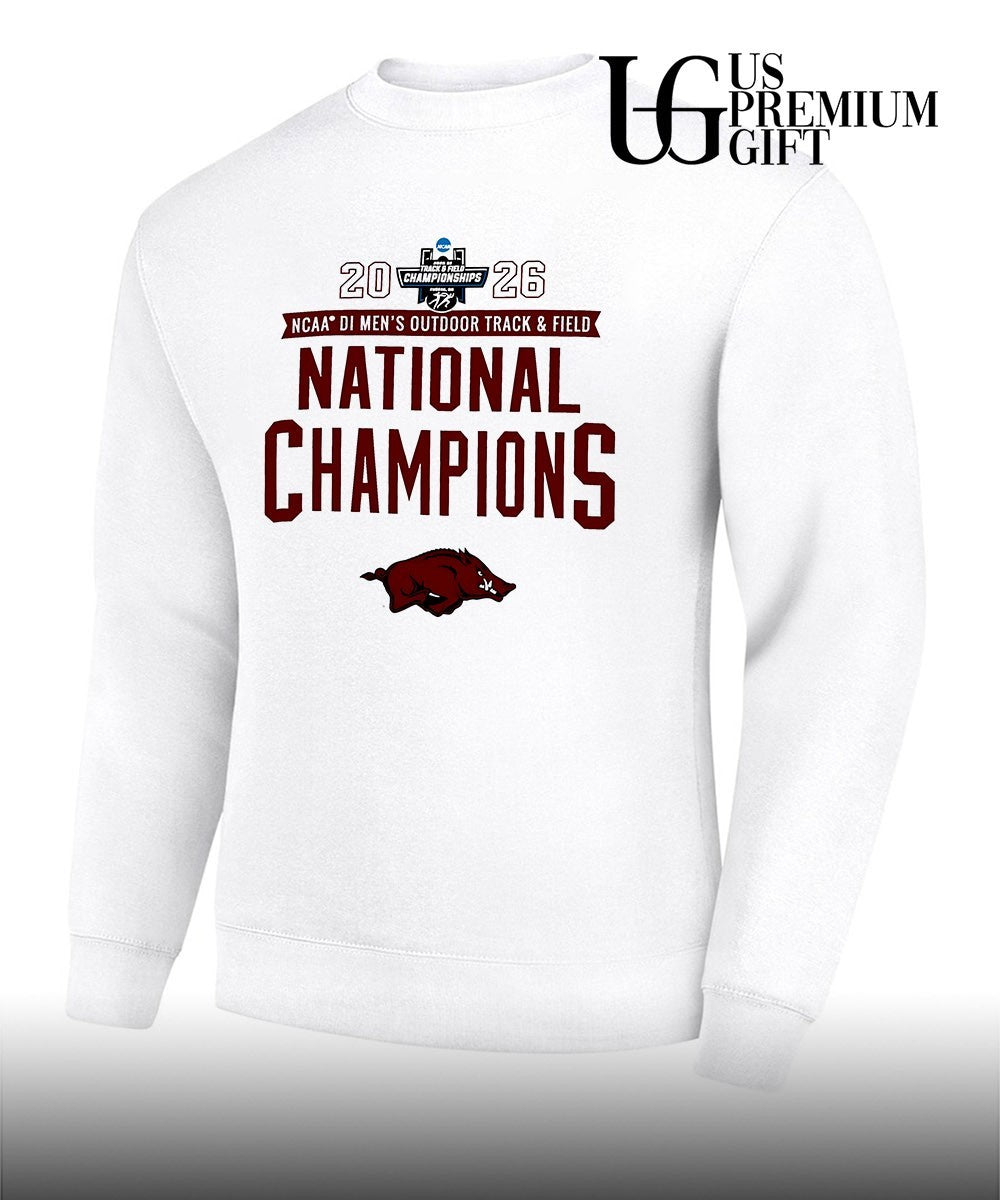 Arkansas Razorbacks 2026 NCAA Men’s Outdoor Track & Field National Champions T-shirt
