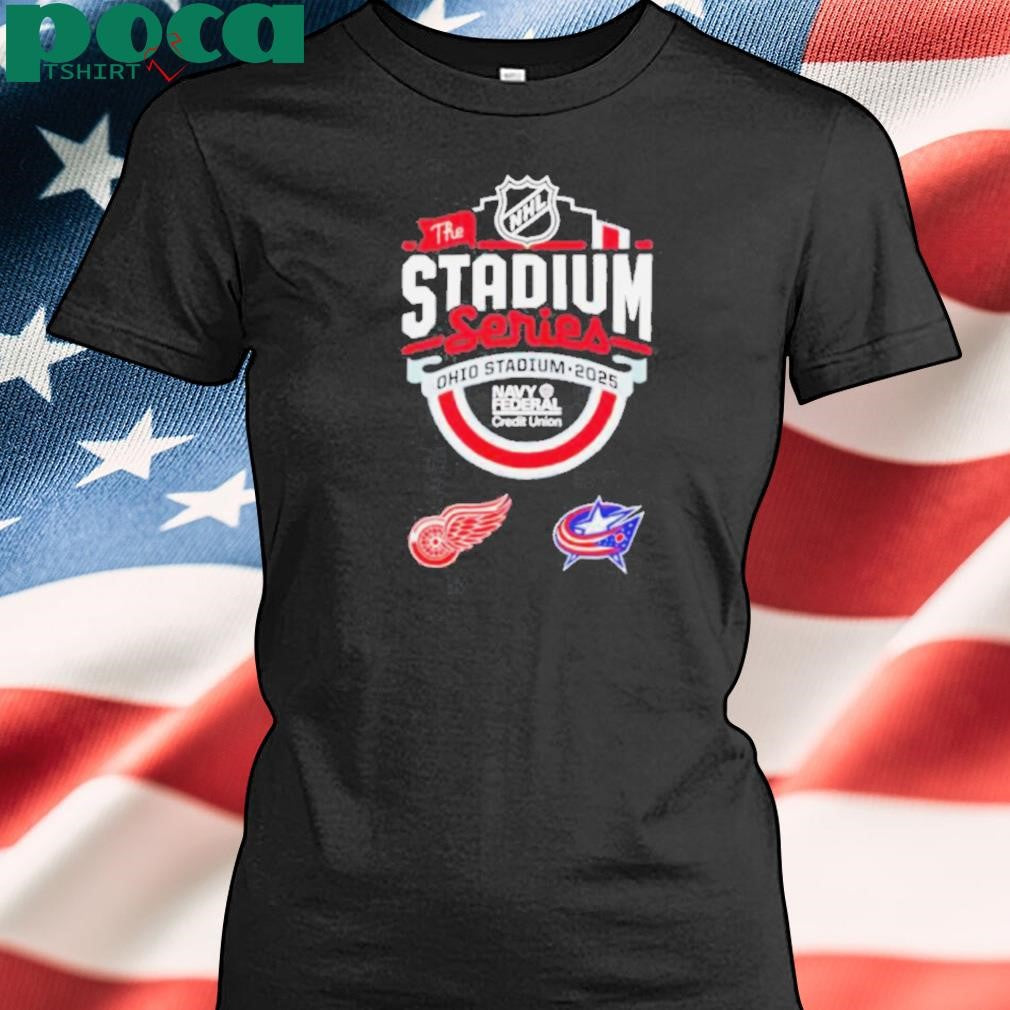 NHL the Stadium Series Detroit Red Wings vs Columbus Blue Jackets 2025 shirt