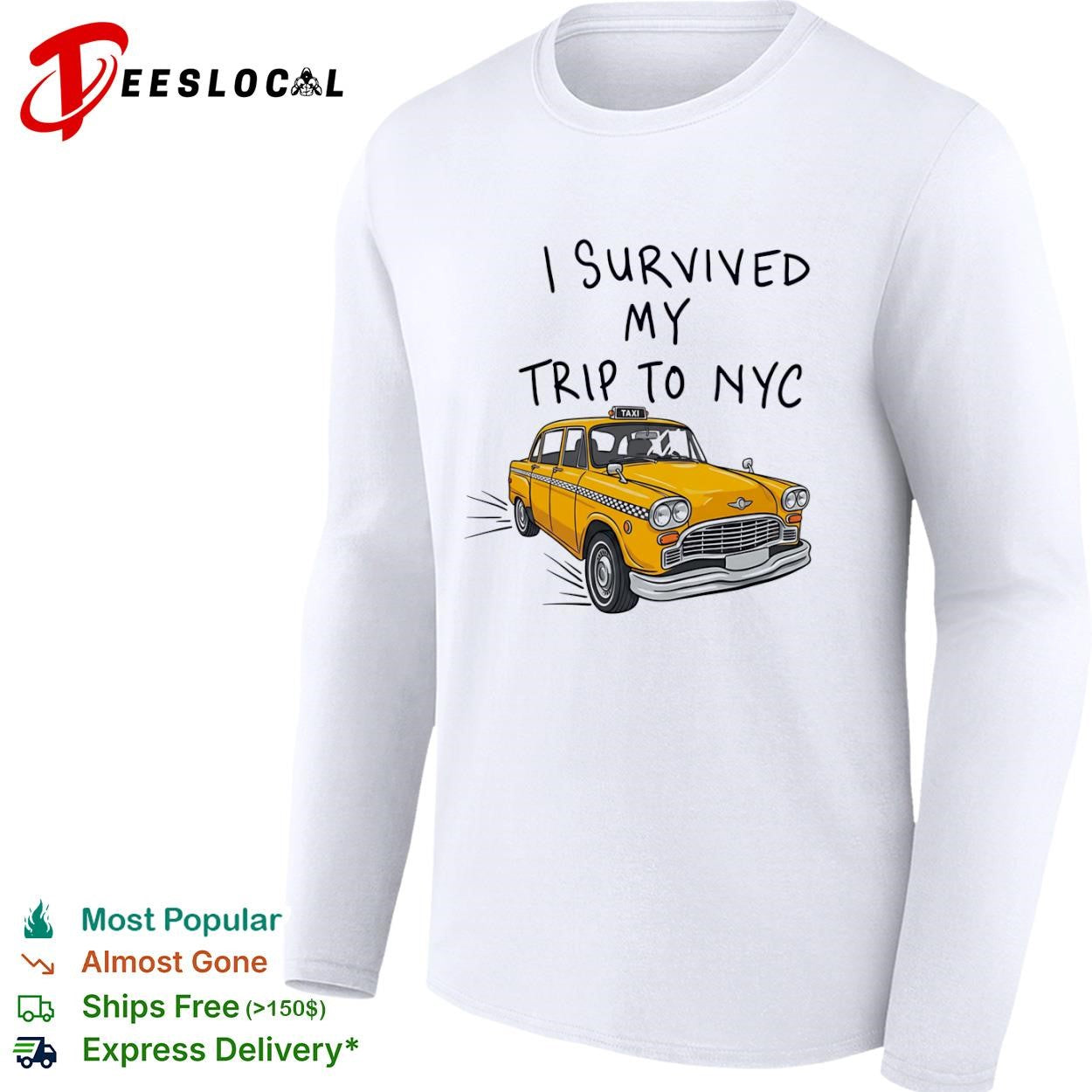 NYC vacation I survived my trip to yellow taxi shirt