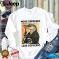 Coffee Mood Crocodile more espresso less depresso shirt
