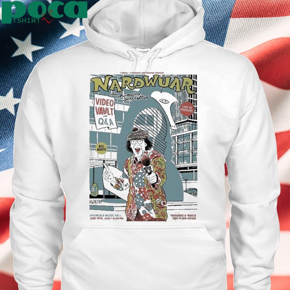 Nardwuar The Human Serviette June 19th 2025 In Chicago At The Avondale Music T-Shirt