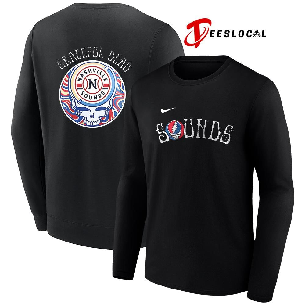 Nashville Sounds x Grateful Dead Triple A logo shirt