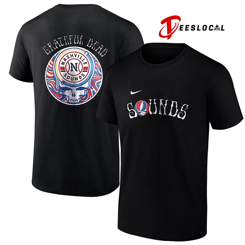 Nashville Sounds x Grateful Dead Triple A logo shirt