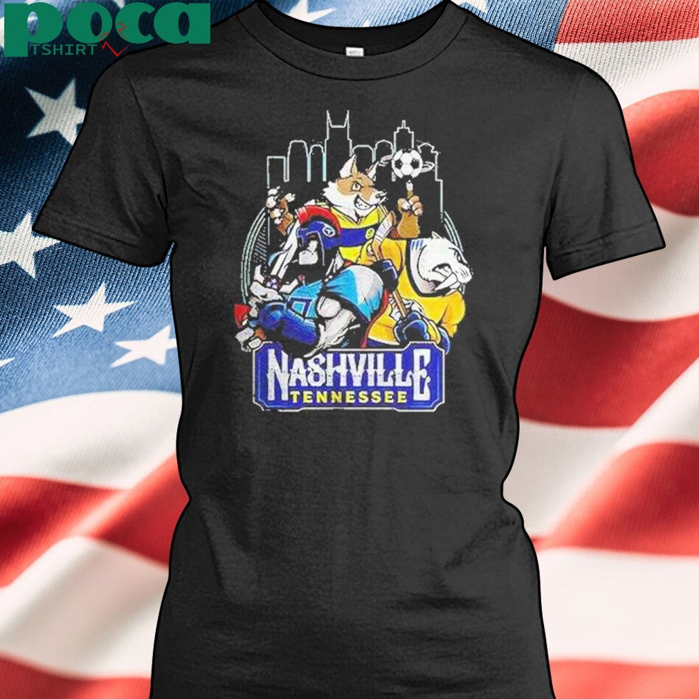 Nashville Tennessee Sports Team Mascot Shirt