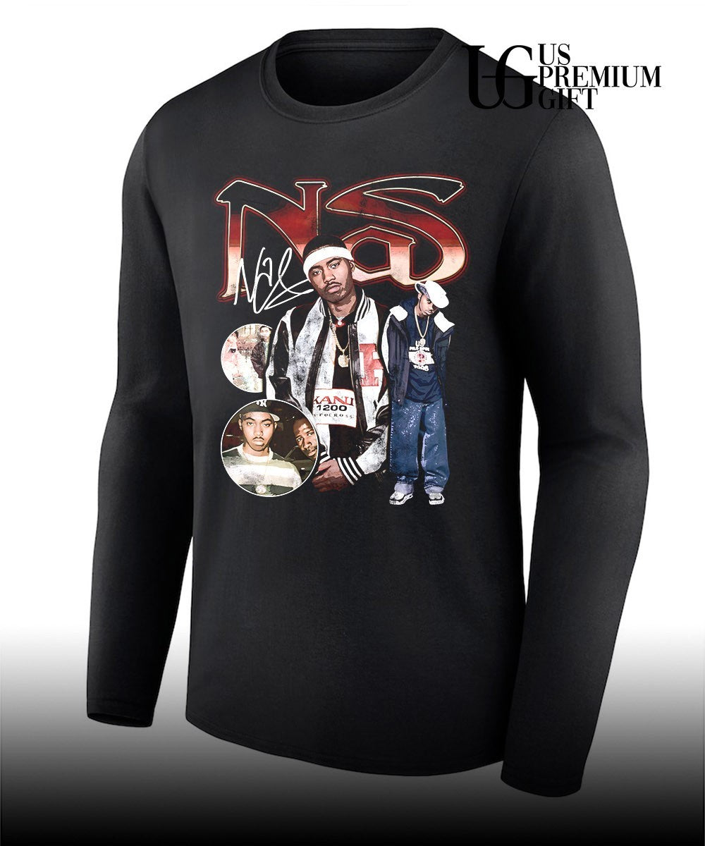 Nasty Nas 90’s hip hop graphic T-shirt