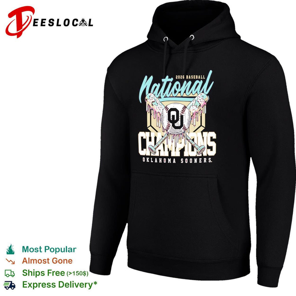 National Champions 2026 Oklahoma Sooners Baseball Melting Ice Cream shirt