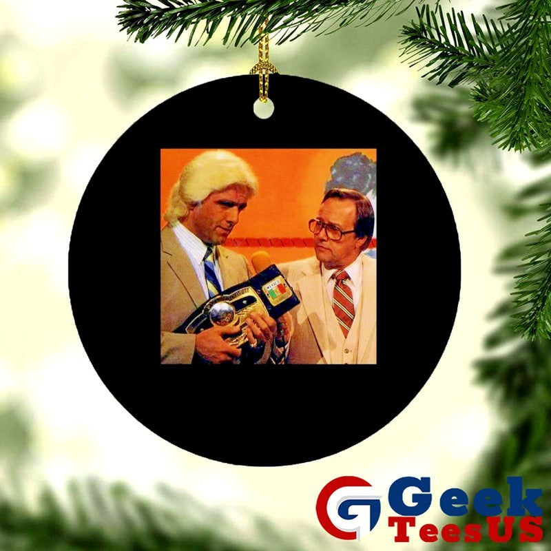 Nature Boy and Gordon Solie 80s Wrestling shirt