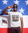 Nautical Apparel Two Sailors Rowing Boats & Hoes Patriotic USA T-Shirt