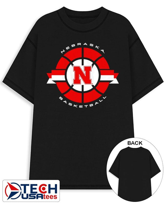 Nebraska Cornhuskers Basketball classic circle logo shirt