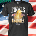 New Era Oklahoma City Thunder Black 2025 Finals Participant shirt