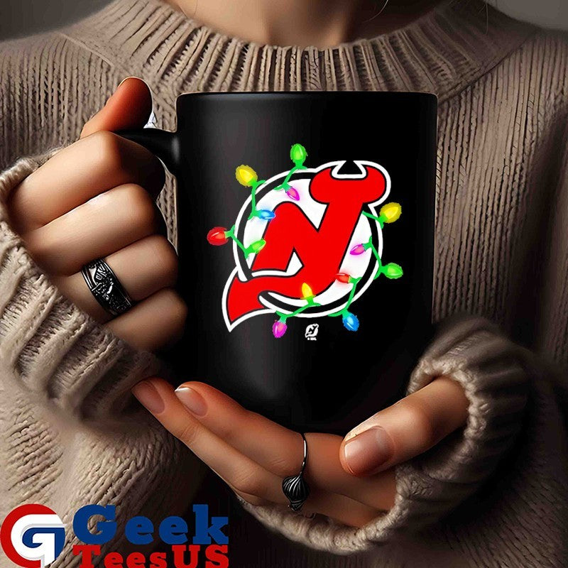New Jersey Devils Logo lights Christmas logo shirt