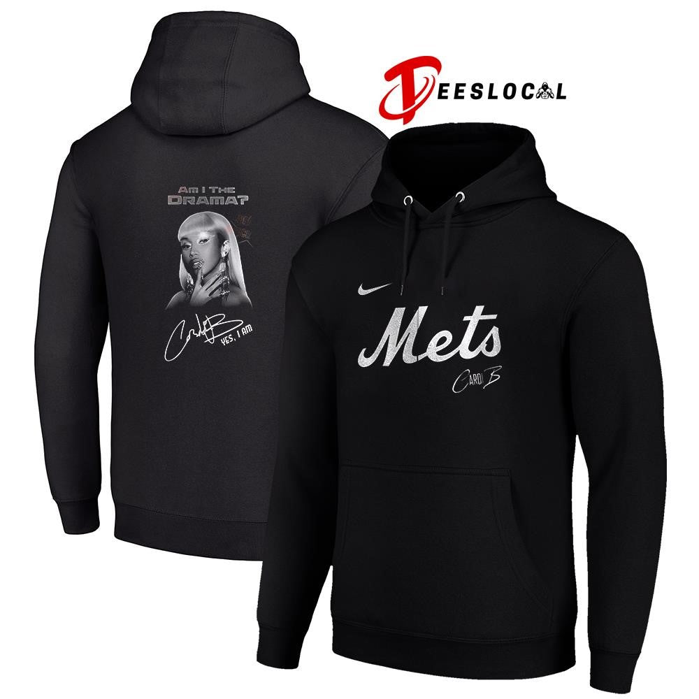 New York Mets Cardi B Am I The Drama yes I am album signature portrait shirt