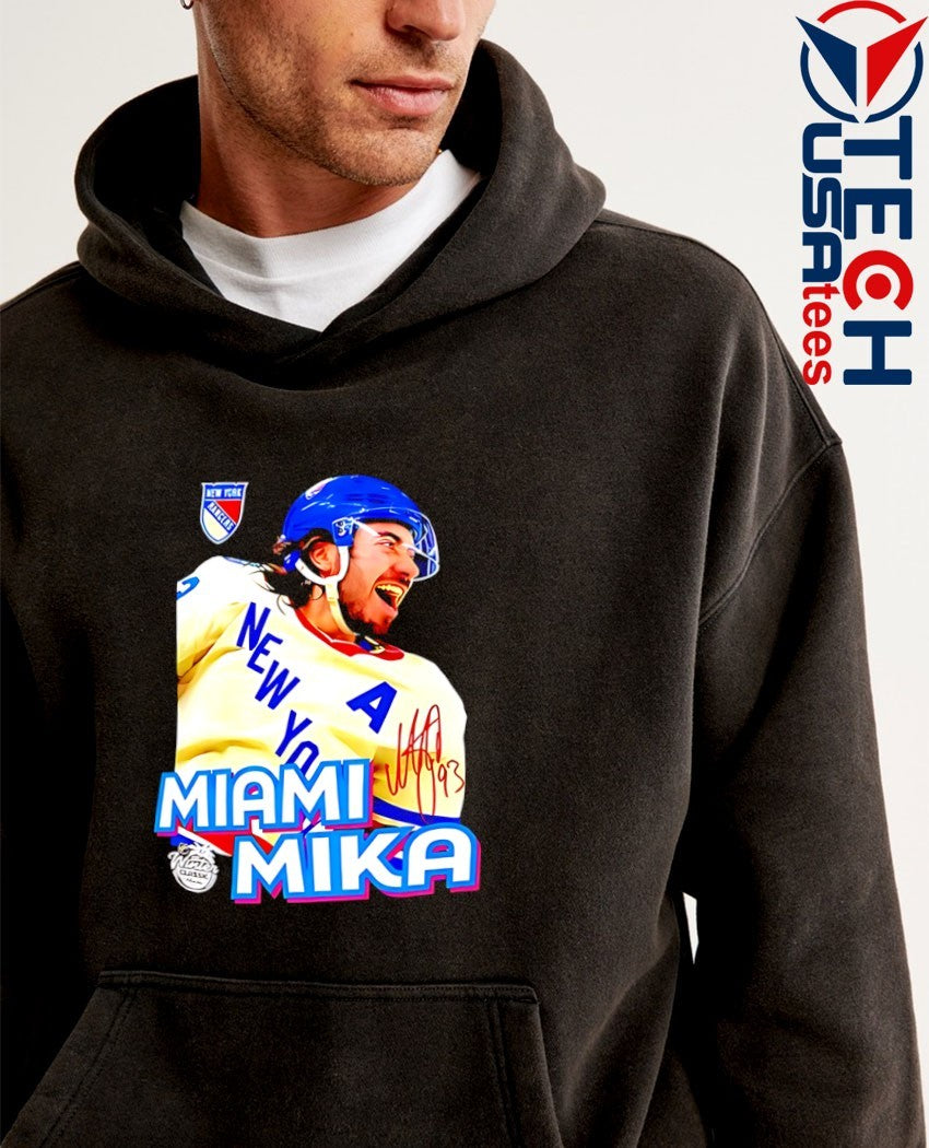 New York Rangers Mika Zibanejad Miami Mika signature shirt