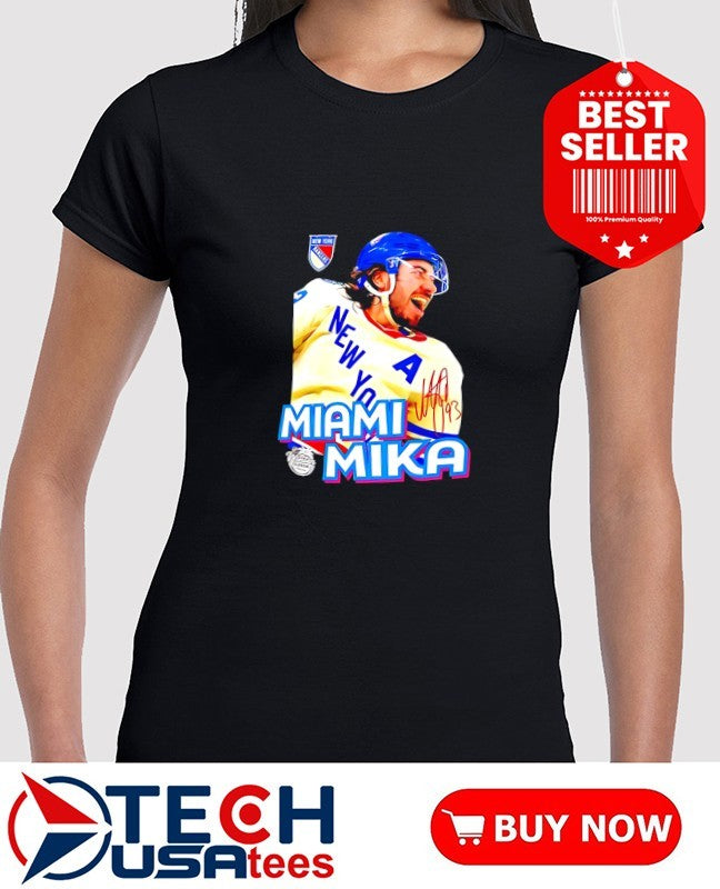 New York Rangers Mika Zibanejad Miami Mika signature shirt