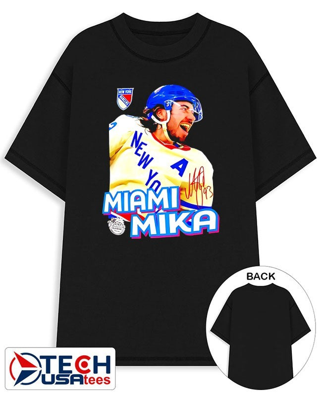 New York Rangers Mika Zibanejad Miami Mika signature shirt