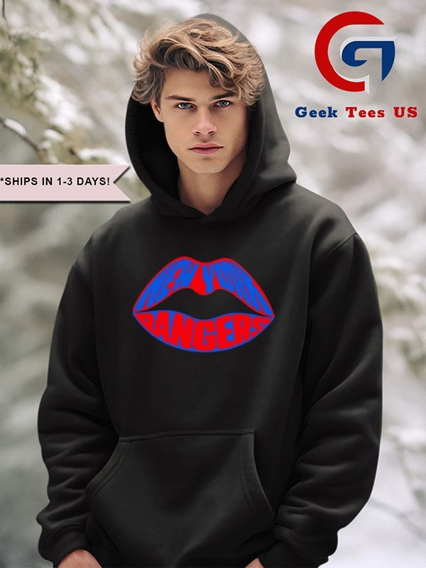 New York Rangers hockey lips shirt