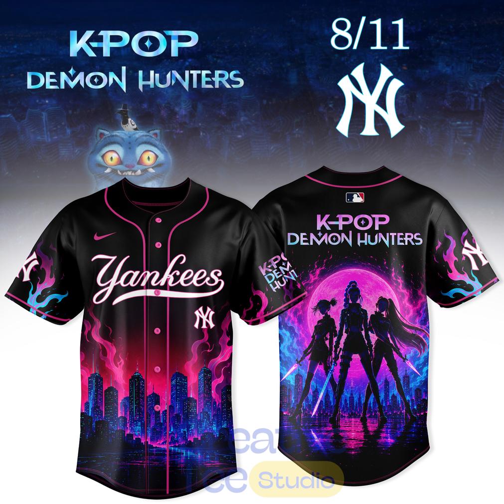 New York Yankees x K-Pop Demon Hunters Night 2026 Baseball Jersey