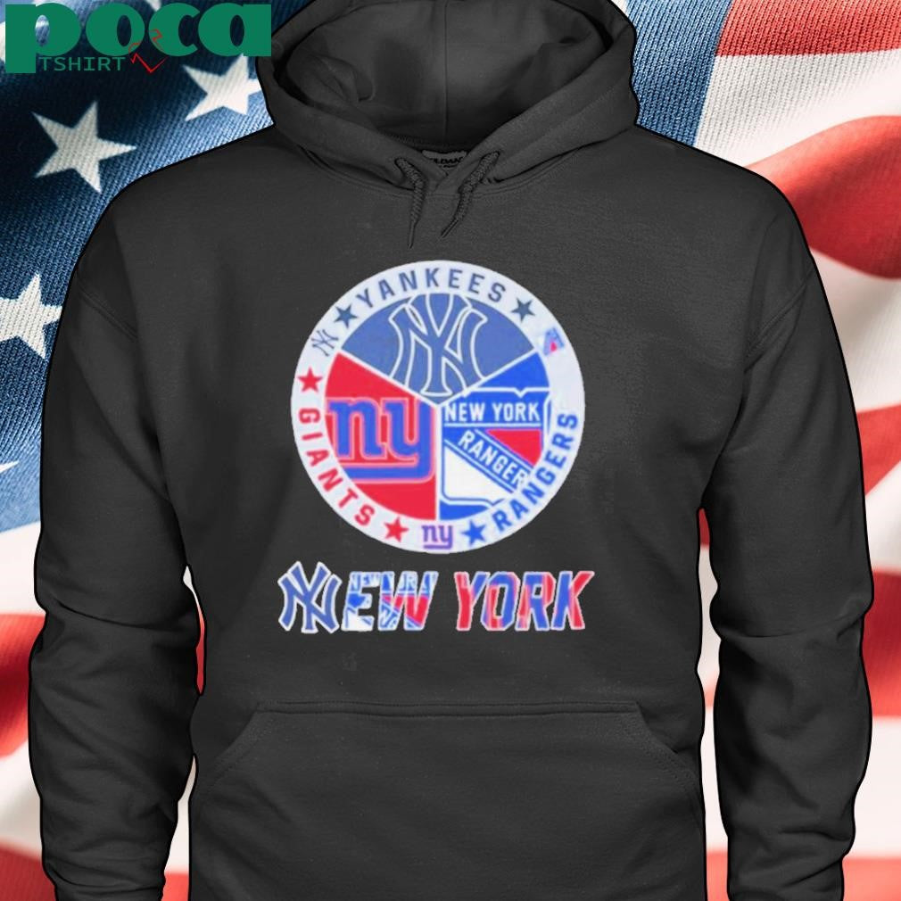 New York Yankees x New York Giants x New York Rangers T Shirt