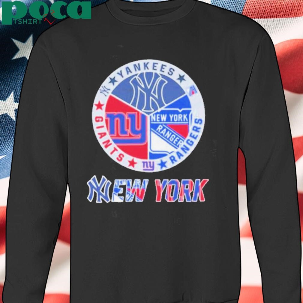 New York Yankees x New York Giants x New York Rangers T Shirt