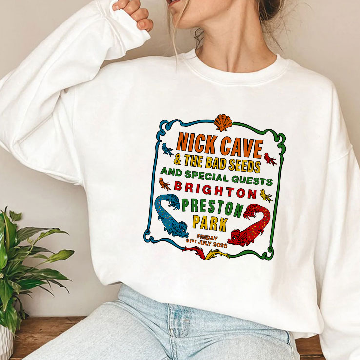 Nick Cave And The Bad Seeds Brighton Preston Park 2026 T Shirt