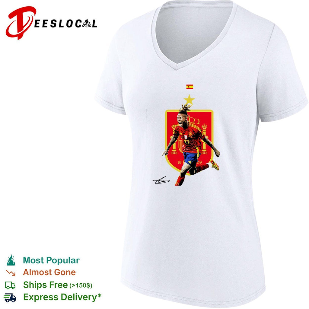 Nico Williams Spain badge shirt