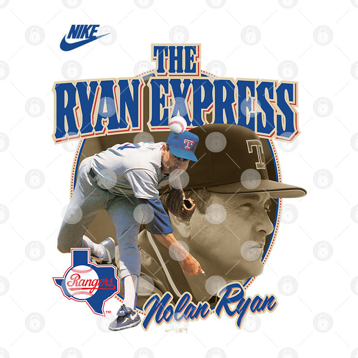 Nolan Ryan Rangers The Ryan Express Shirt