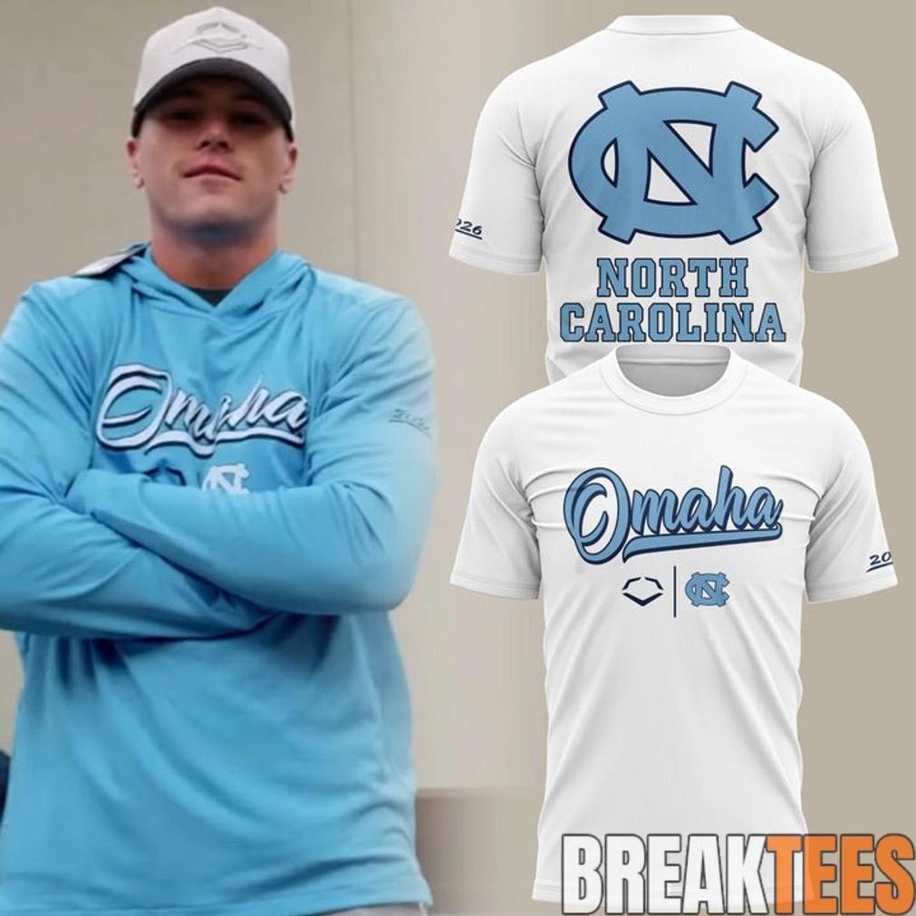 North Carolina 2026 NCAA Baseball Men’s College World Series Omaha Blue T-Shirt