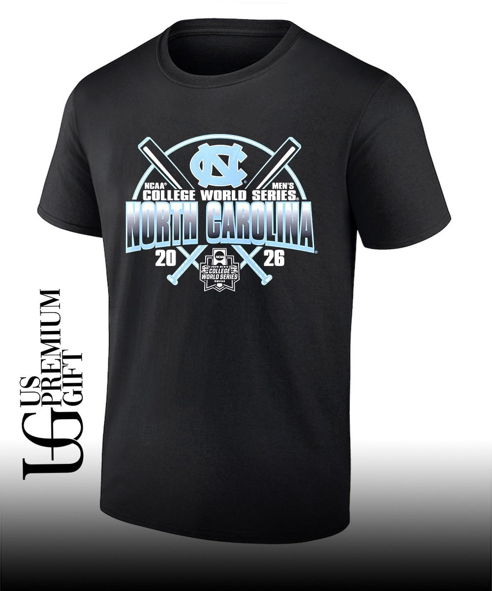 North Carolina Tar Heels 2026 NCAA Men’s college World Series Game Bat T-shirt