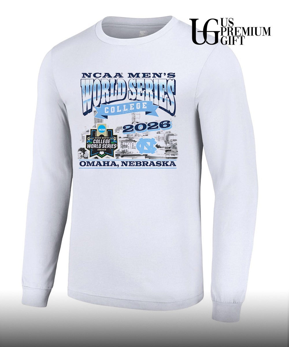 North Carolina Tar Heels 2026 NCAA Men’s world series college T-shirt