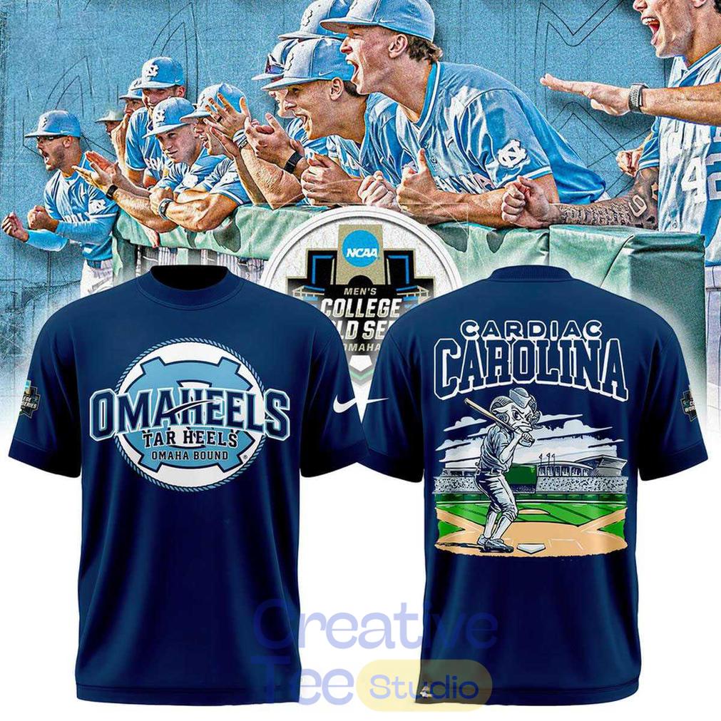 North Carolina Tar Heels Cardiac Carolina Welcome To Omaha 2026 Tee Hoodie