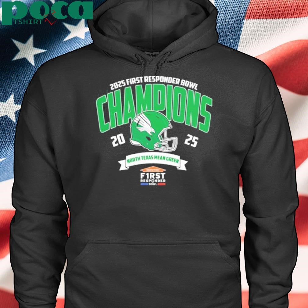 North Texas Mean Green Football Champions 2025 Servpro First Responder Bowl NCAA College Football Shirt