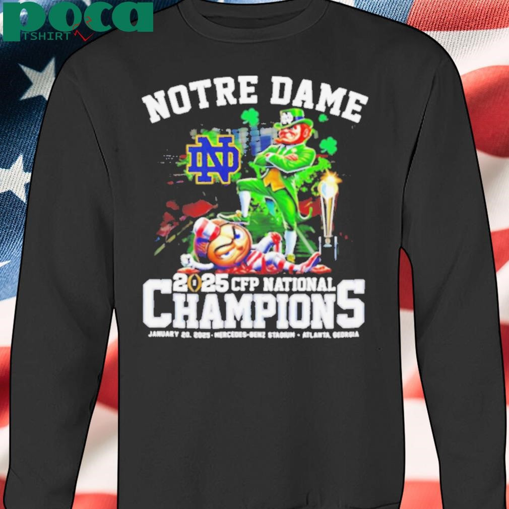 Notre Dame Fighting Irish 2025 CFP National Championship Champions mascot shirt