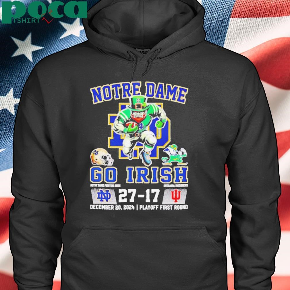 Notre Dame go Irish 27 17 mascot 2024 shirt