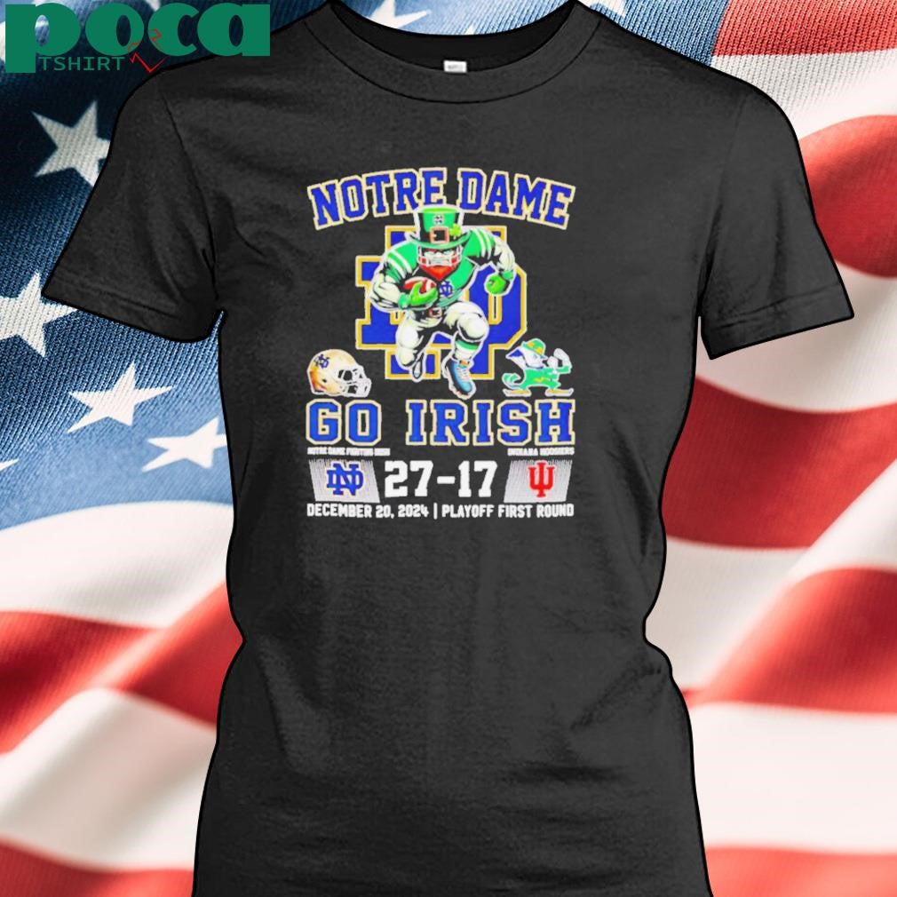 Notre Dame go Irish 27 17 mascot 2024 shirt