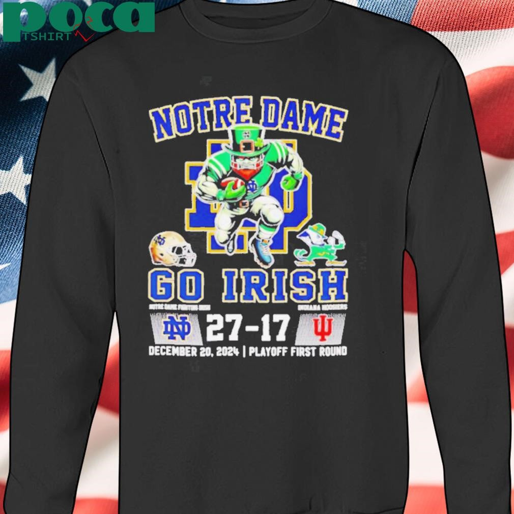 Notre Dame go Irish 27 17 mascot 2024 shirt